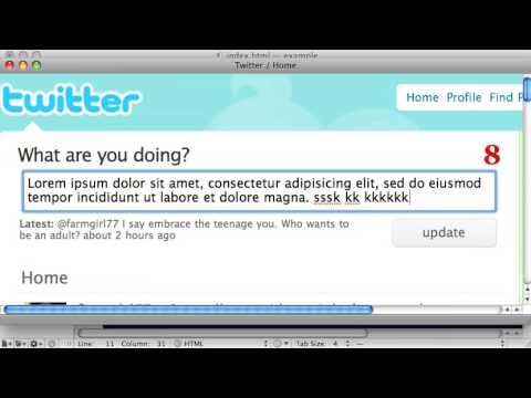 Webdevelopersfold Tutorials :: Create a twitter-like character count function with javascript