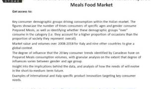 Italian Prepared Meals Food Market Opportunities & Advancements