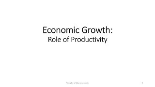 Week 4 Lecture 2  Labor Productivity