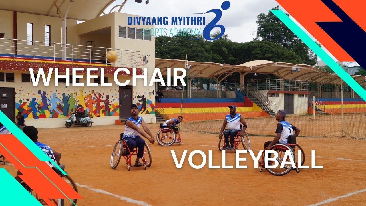 Wheelchair Volleyball first time in India. divyaangmyithri 