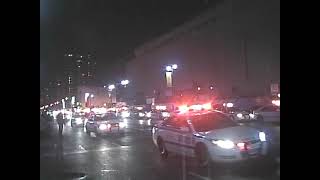 Over 100 NYPD cars on a Exercise