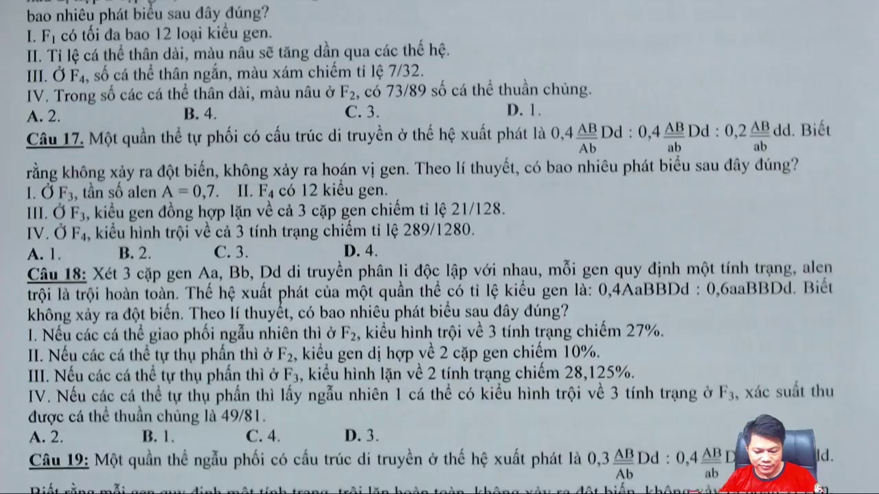 Di truyền quần thể - Nâng cao