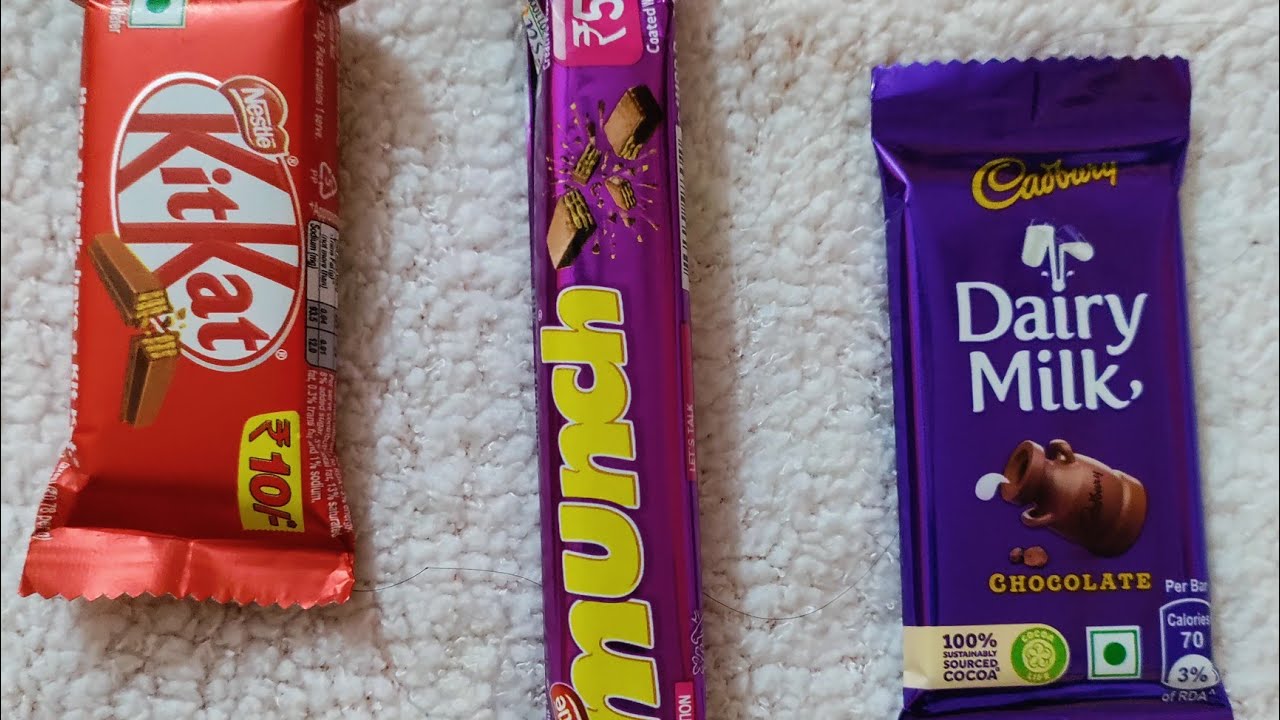 KitKat vs Munch vs Dairy milk a lots of chocolate opening video l