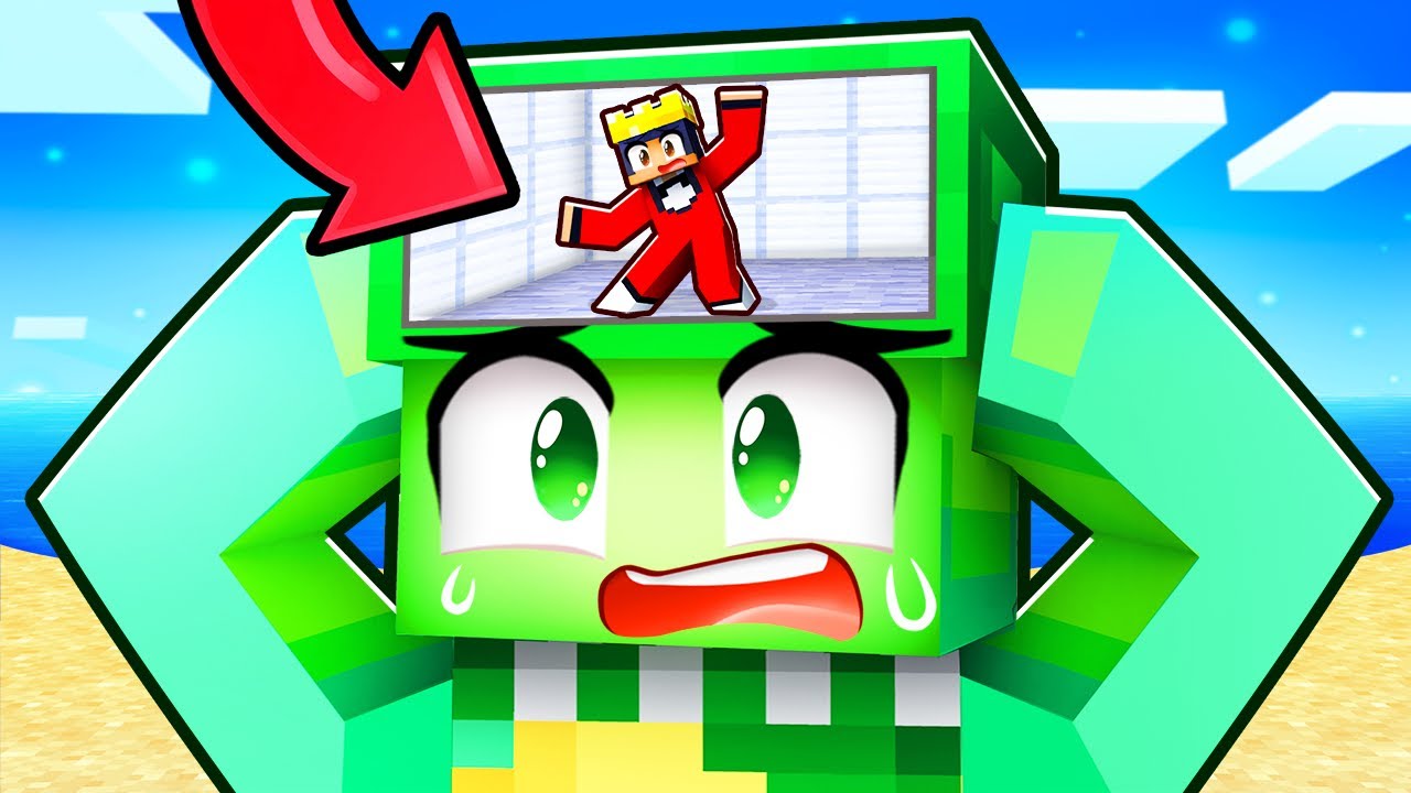 Stuck INSIDE My FRIEND'S HEAD In Minecraft!