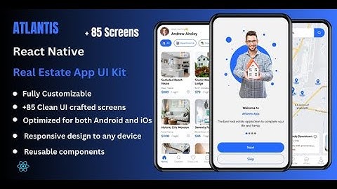 Atlantis - Real Estate React Native Expo App Ui Kit