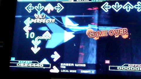 Kon Plays Saber Wing (A) on a Dance Dance Revolution X Dedicab (Expert)