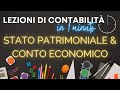 Cosa sono lo Stato Patrimoniale e il Conto Economico? Te lo spiego in 1 minuto!