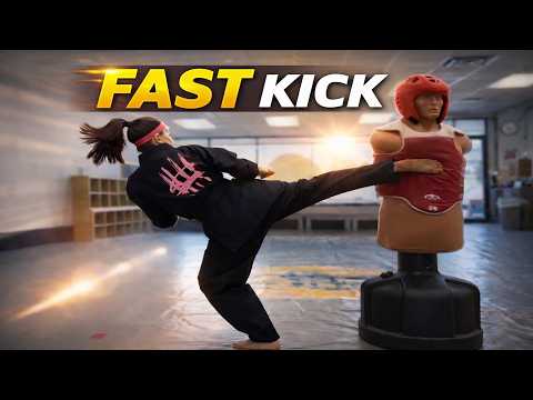 Fast Kick (Skipping Roundhouse) Tutorial | TKD