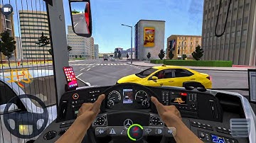 Bus Simulator Ultimate | Accident 🚑❌🤕 Zuuks | Mercedes | Mobile Gameplay | Heavy DriveR
