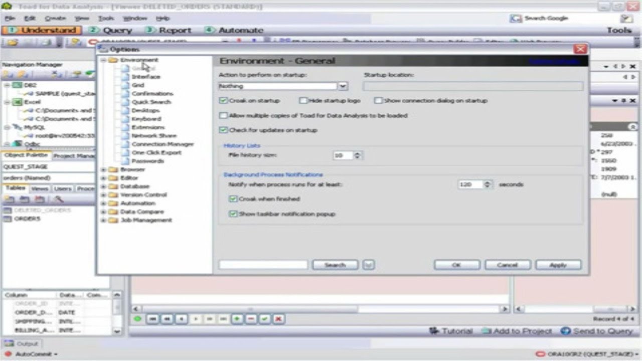 How to use the database browser in Toad Data Point - YouTube