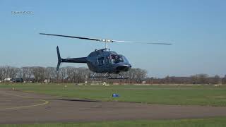 Bell 206B Jetranger Iii Oo-Vba Teuge Airport 27 Feb 2022