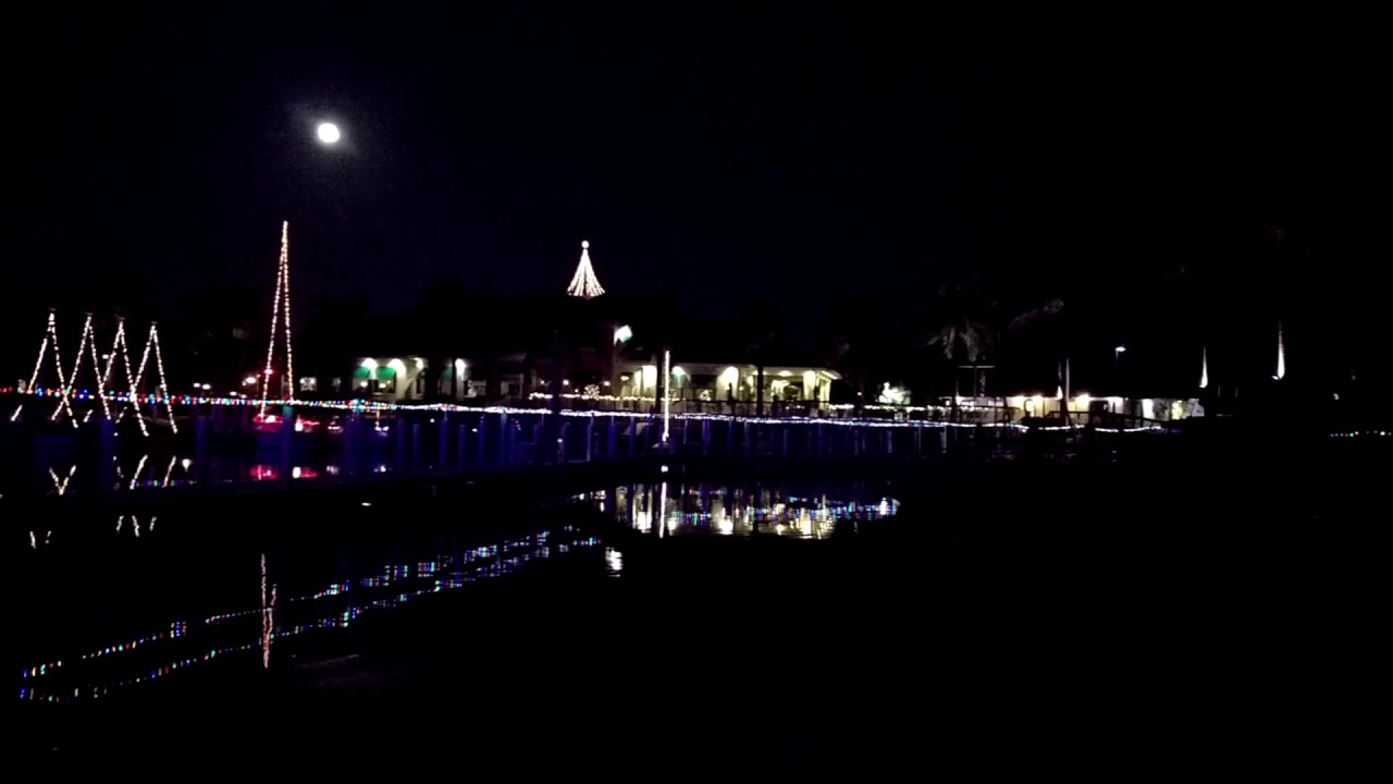 Christmas Light Canal Cruise by Kingfisher Fleet Punta Gorda FL YouTube