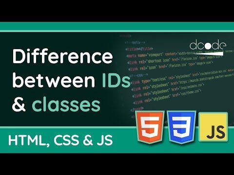 What's the difference between IDs & Classes? | HTML, CSS & JavaScript