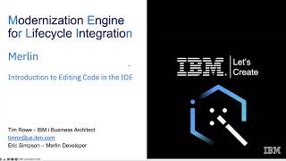 Merlin IDE Editing Tour