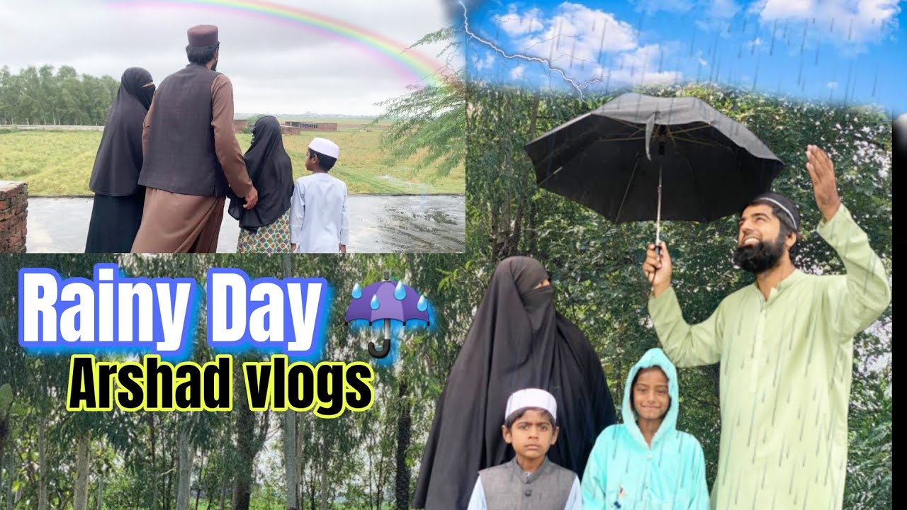 Barish ka Din or Family| Ghar se bazar tak | Arshad Vlogs 