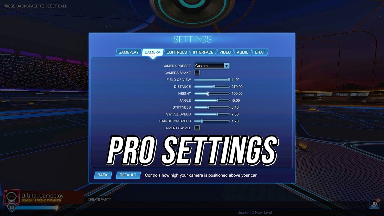 Rocket League: PRO Best Settings desc) | -