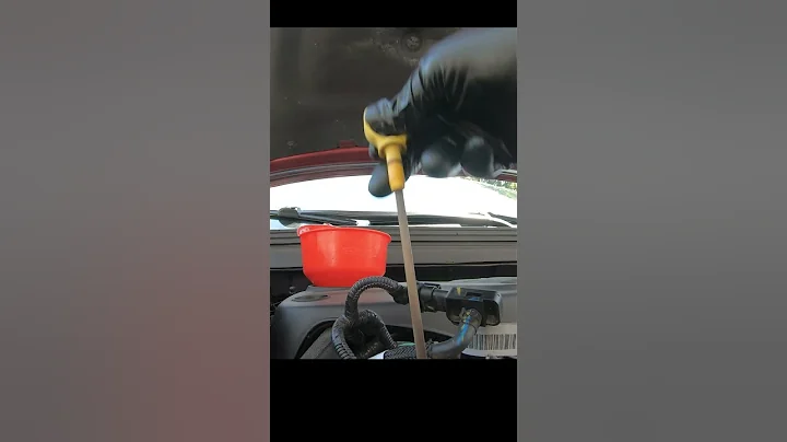 How to check dipstick oil level