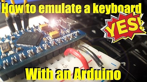 Arduino keyboard emulator