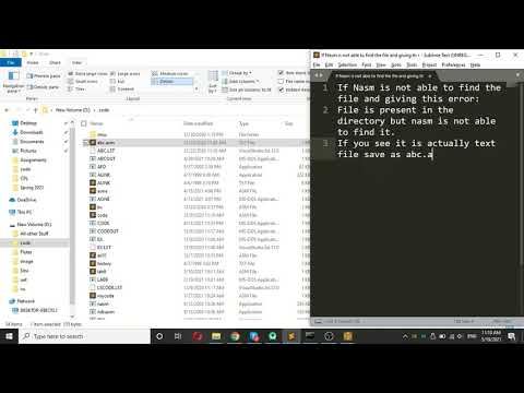 Say Goodbye to 'Unable to open input file': NASM Troubleshooting Made Easy