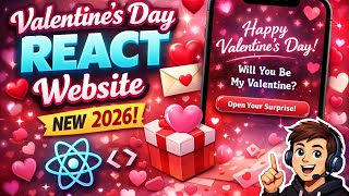 Build a Production-Grade Valentine App ❤️ | React ⚛️ + Smooth Animations | Tamil