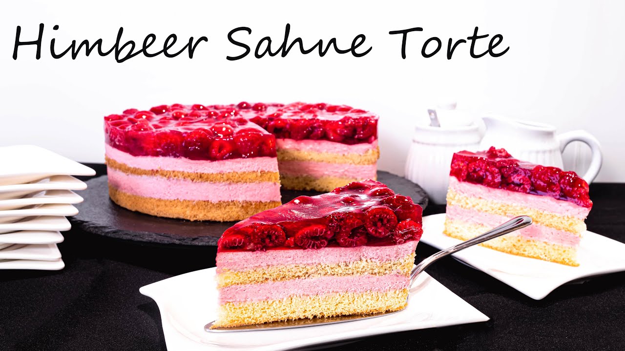 traumhaft leckere Himbeer-Sahne-Torte | die perfekte Torte für heiße Sommertage