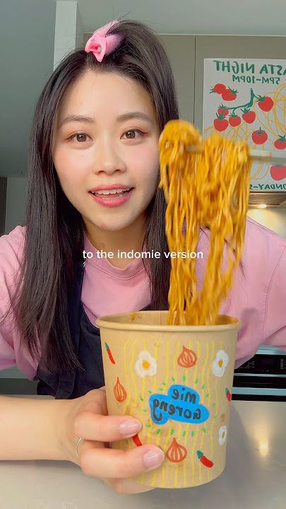 Trying my homemade mie goreng instant noodles! 🍜