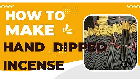 HOW TO MAKE HAND DIPPED INCENSE!! #bundleof100sticks