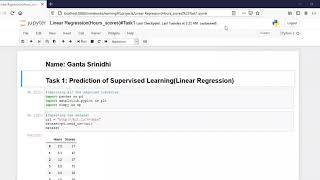 #Task1-Supervised Learning(Linear Regression Model) #TheSparksFoundation