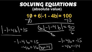 Solving Absolute Value Equations - Easy Steps To Follow - Algebra