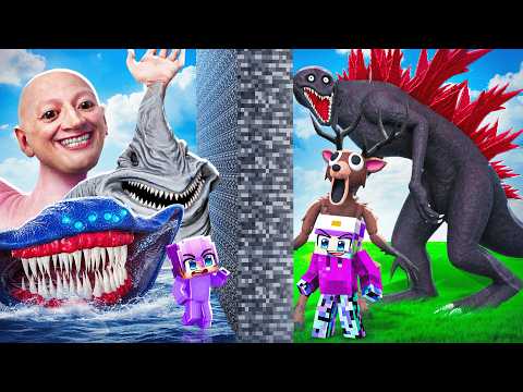 Every Minecraft LAND VS SEA MONSTER in Minecraft Mob Battle!