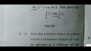 GJUS&T Msc second second semester measure theory and integration 2016 batch