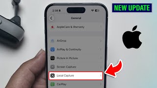How to Turn ON/OFF Local capture in iPhone (New Features)