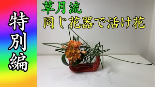 【特別編】草月流の先生達と、5色のパイプ花器を用いて活け花！