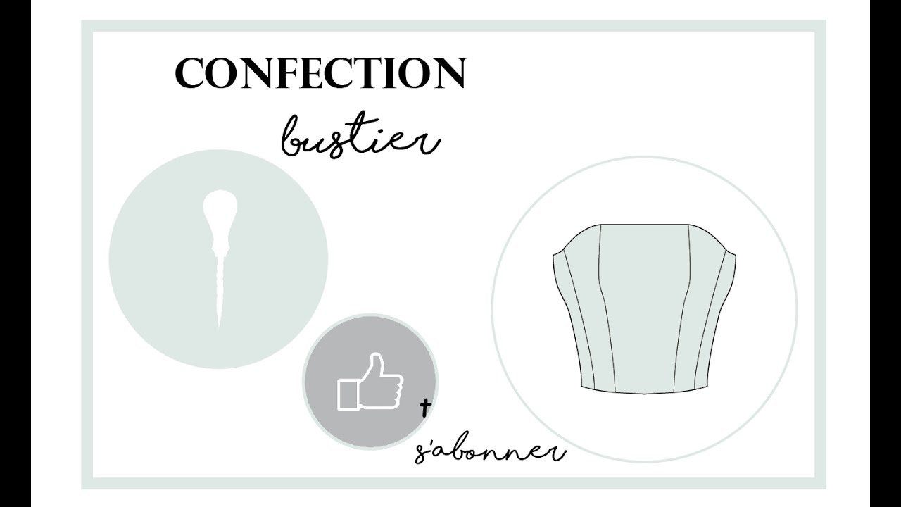 Patron du bustier, pt. 1, faire la base régulière. YouTube