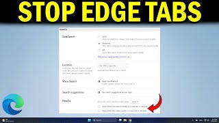 How To Stop Microsoft Edge From Opening New Tabs