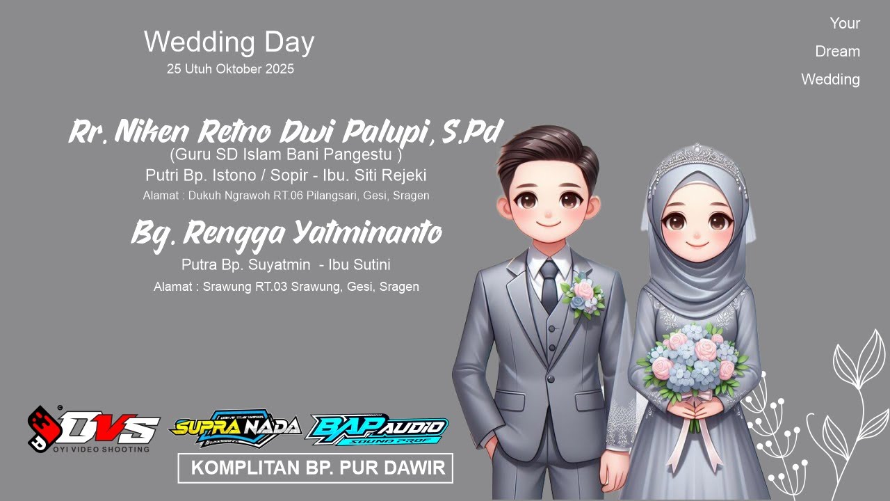 LIVE SUPRA NADA WEDDING NIKEN & RENGGA  - Ngrawoh 25 utuh Oktober 2025
