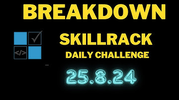 Breakdown SkillRack Daily Challenge Python Solutions | | #skillrack #skillrackdaily