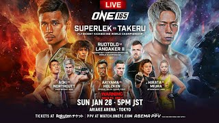 ONE 165: SUPERLEK VS TAKERU LIVE MAIN CARD CHILL REACTION STREAM