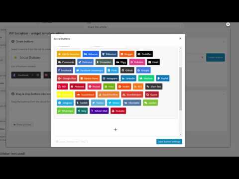 Adding native social media share buttons to Widgets in WordPress - WP Socializer