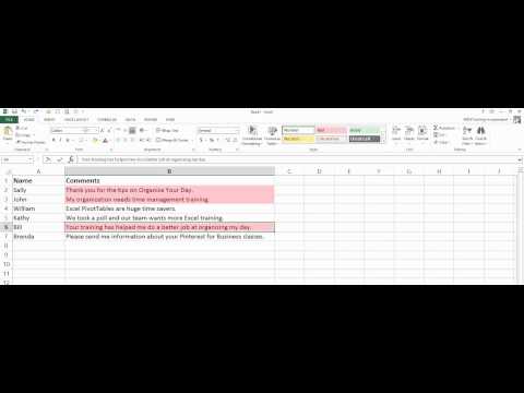 How to use Excel Conditional Formatting and Sort by Color