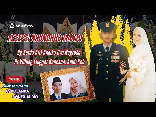 🔴LIVE Pernikahan Bg Serda Arif Andika Dwi Nugroho & Rr Villung Linggar Kencana. Amd. Keb class=