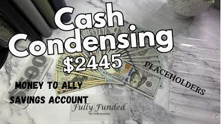 1st Cash Condensing |$2445 to Ally High Yield Savings| Bill Swap | Sinking Funds | Placeholders