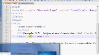 CSCI 105 5.5 Programming: Input Forms