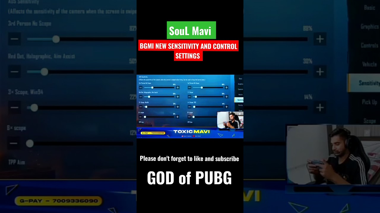 SouL Mavi New BGMI Android Device Sensitivity and Control Settings | 