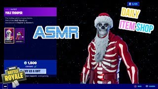 ASMR 🎅 Fortnite NEW Yule Trooper Skin! Daily Item Shop Update 🎮🎧Whispering😴💤 screenshot 2