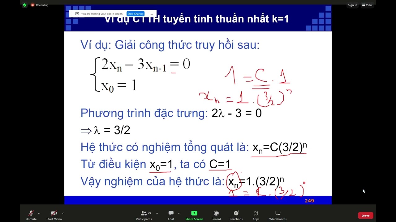 CTRR - Buổi 14 - 1 - Công thức truy hồi - Cấu trúc rời rạc