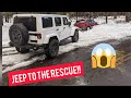 When black ice attacks! Jeep recovery