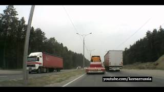 Реальный гонщик на грузовике с тралом | Cool driver in a truck