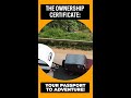 The clubcampers ownership certificate  your passport to adventure rvindia caravanindia