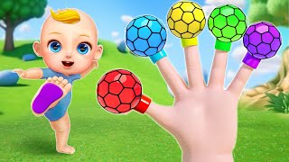 Color Balls | Finger Family Nursery Rhymes | JoJo Nursery Rhymes & Kids Songs